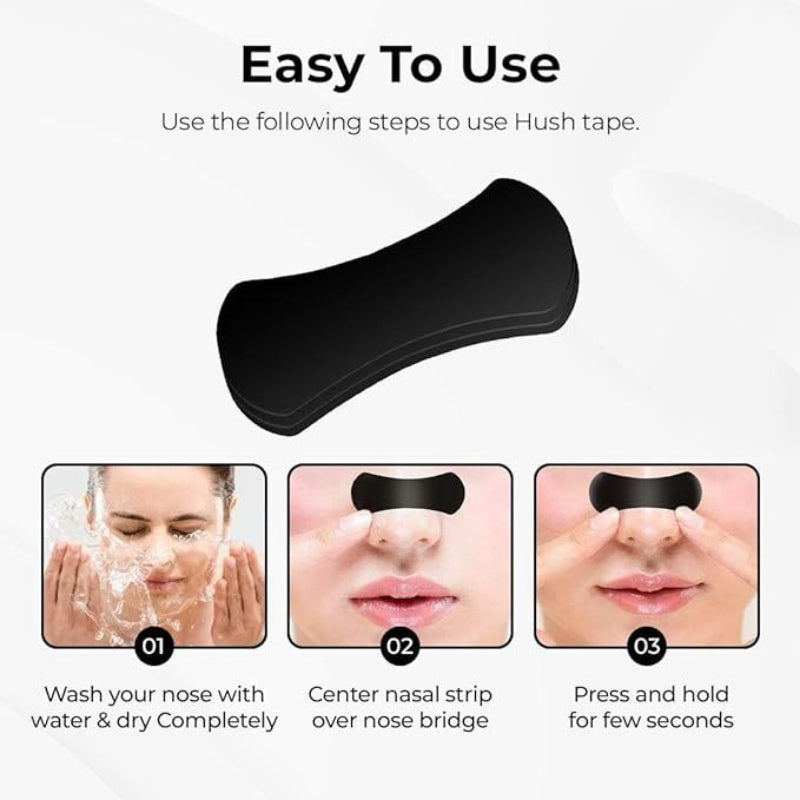 20Pcs Black Nasal Breathing Strips Stop Snore