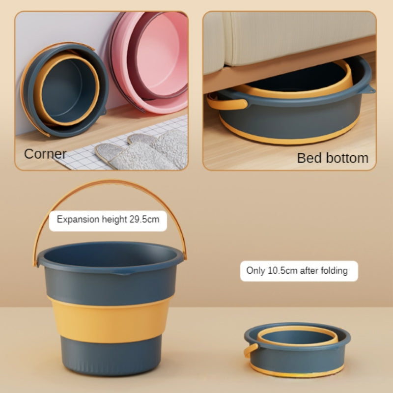 Folding Portable Bucket with Cover