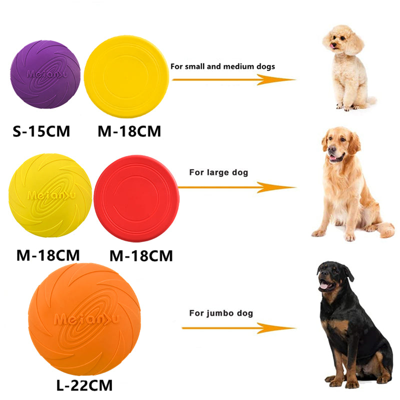 Flying Disc Toys For Dog Multifunction Pet Puppy Training Toys Outdoor