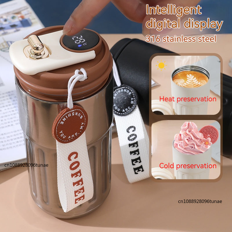 Intelligent Digital LED Temperature Display Coffee Cup