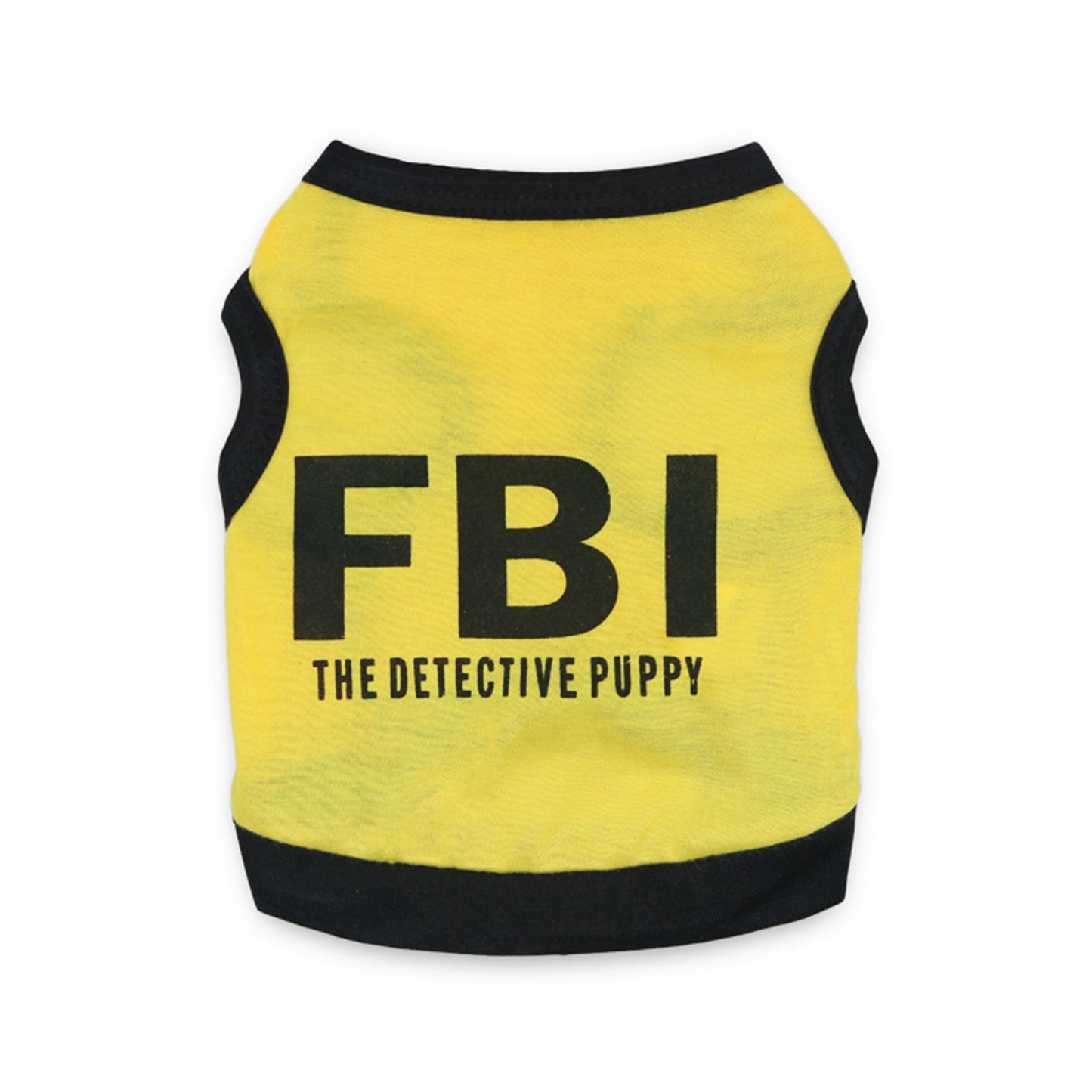 Police Suit Cosplay Dog Clothes Black Elastic Vest Puppy T-Shirt Coat