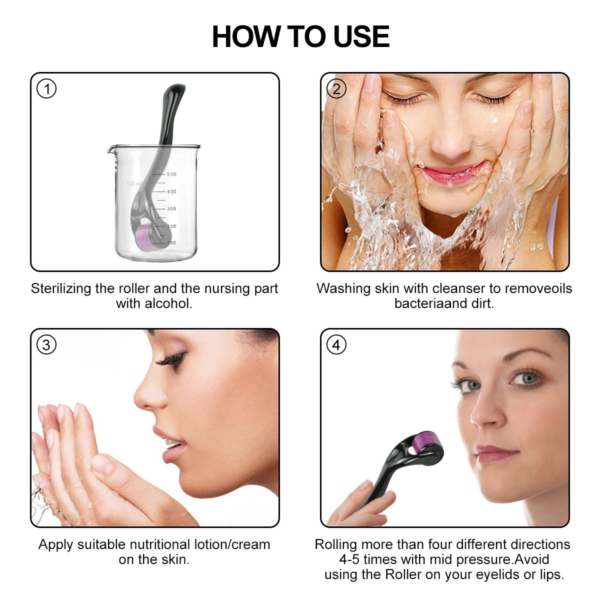 Professional 540 Derma Roller For Hair Growth