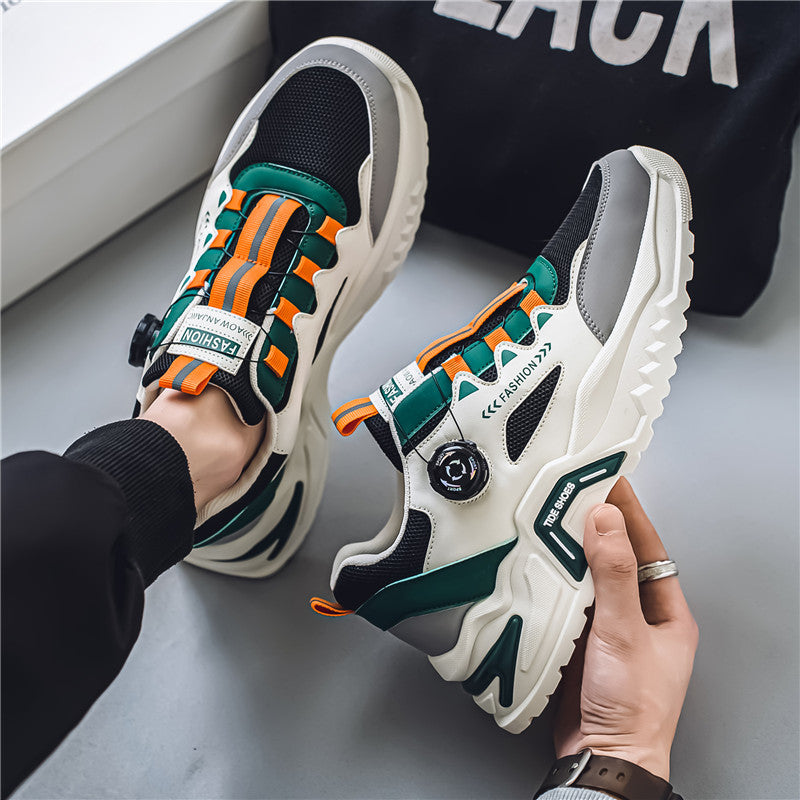 Men's Korean rotating buckle trendy casual sports shoes