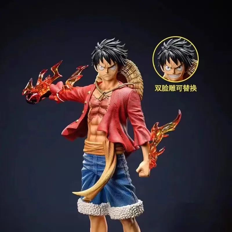 27cm Anime One Piece Standing Posture Luffy Double Head Eagle