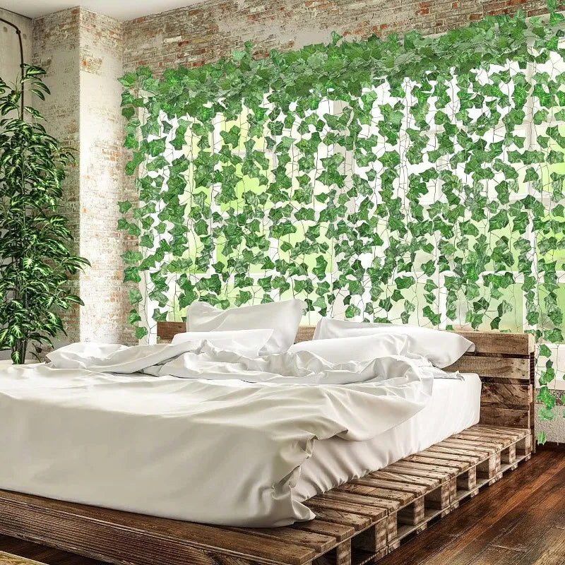 Artificial Green Ivy Vine Garland Fake Leaf Plants