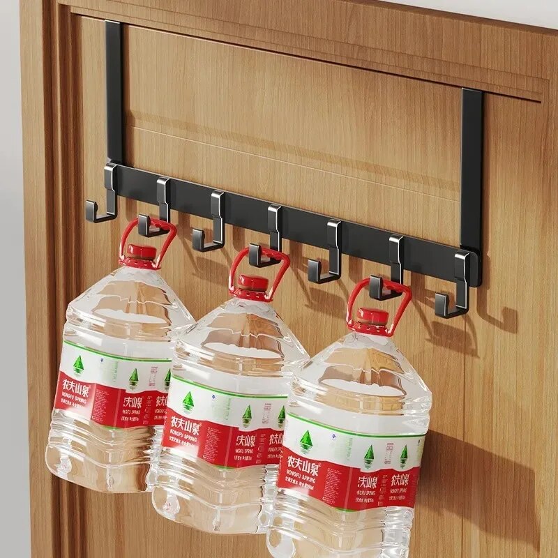 Hooks Over The Door 6 Hooks Home Bathroom Organizer Rack