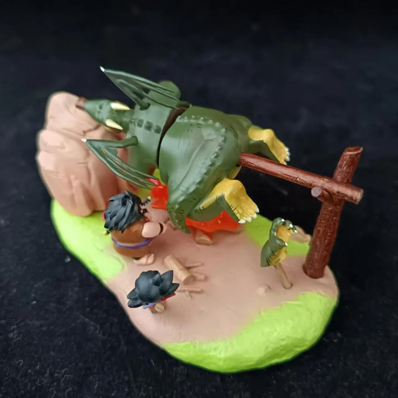 Anime Dragon Ball Figure Son Goku Yajirobe Barbecue Cymbal Figurine