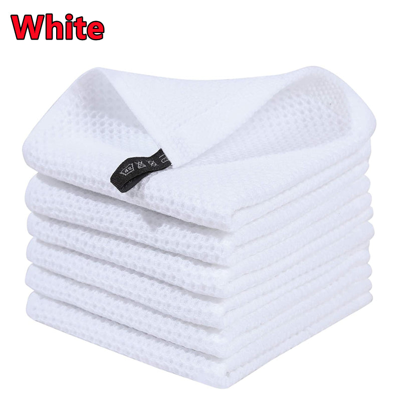 Cotton Dishcloth Ultra Soft Absorbent Kitchen Towel Household Cleaning