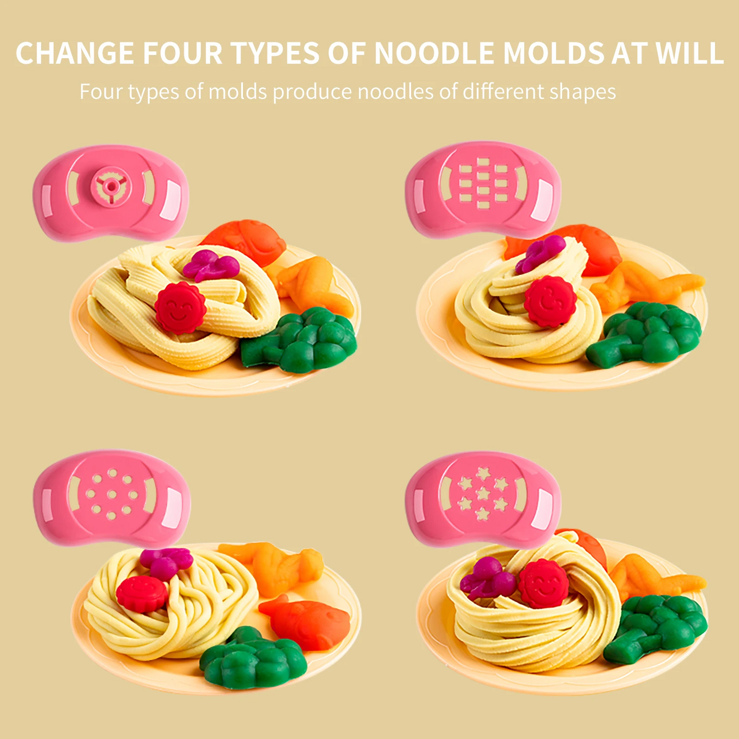 Cartoon Cute Pig Noodle Machine Clay Set