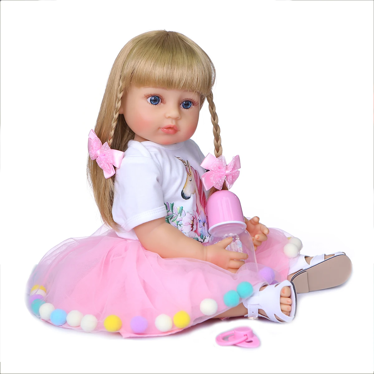 NPK 50CM Full Body Soft Silicone Popular Sweet Face