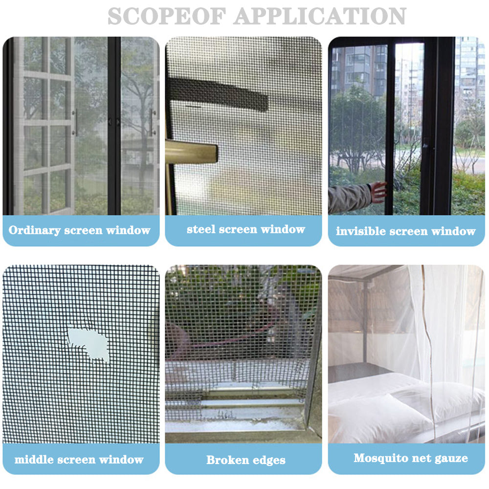 Easy-to-Apply Waterproof Window Screen Repair Tape