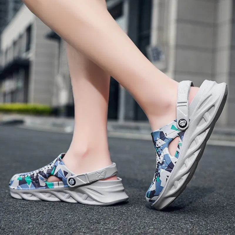 Unisex Summer Slippers Men Clogs Platform