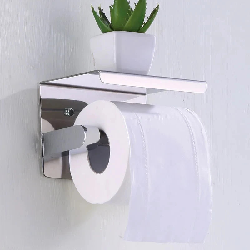 Stainless Steel Bathroom Paper Holder Toilet Roll Holder