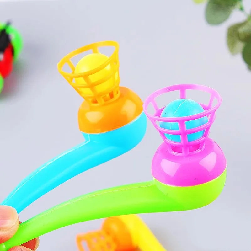 12/30Pcs Fun Magic Blowing Pipe Floating Ball Game