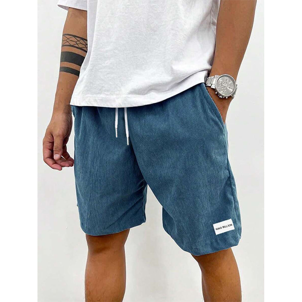 Summer Men Corduroy Sweatpants Casual Shorts Men's Beach Shorts