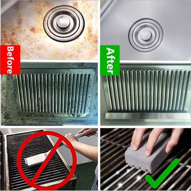 BBQ Grill Cleaning Brush Brick Block Barbecue Cleaning Stone