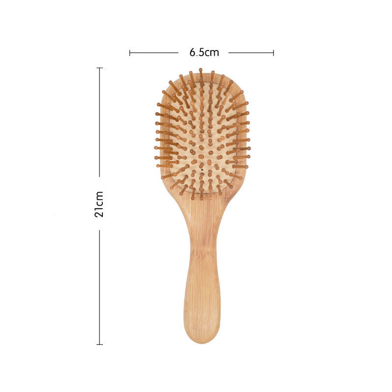 Wood Comb Professional Healthy Paddle Cushion