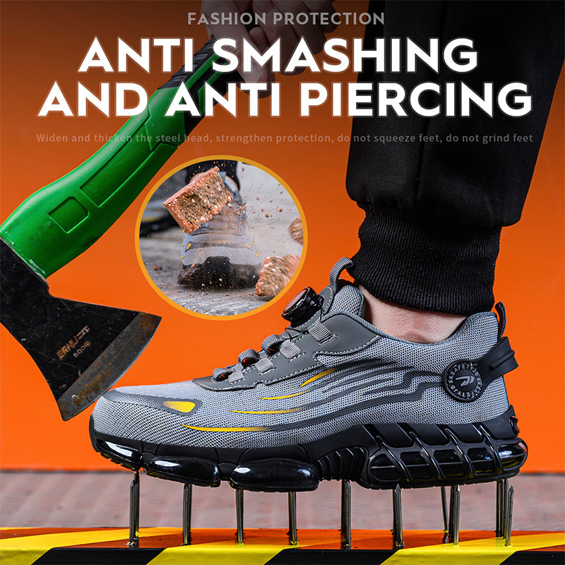 New Safety Shoes Men Anti-smash Anti-puncture Work Shoes Fashion Men