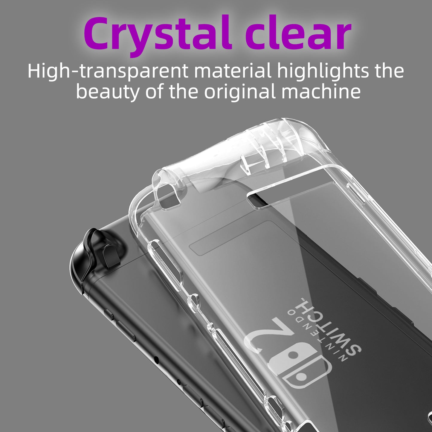 TPU Clear Case for Nintendo Switch 2 Lntegrated Design Scratch-Resistant
