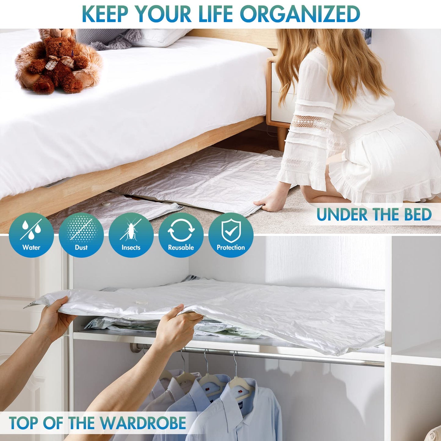 Vacuum Storage Bags for Comforter and Blankets