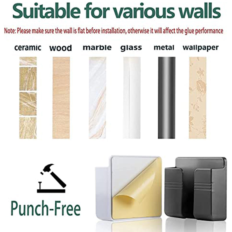 4/2/1Pcs Multifunction Punch Free Wall Mounted Storage Box Organizer