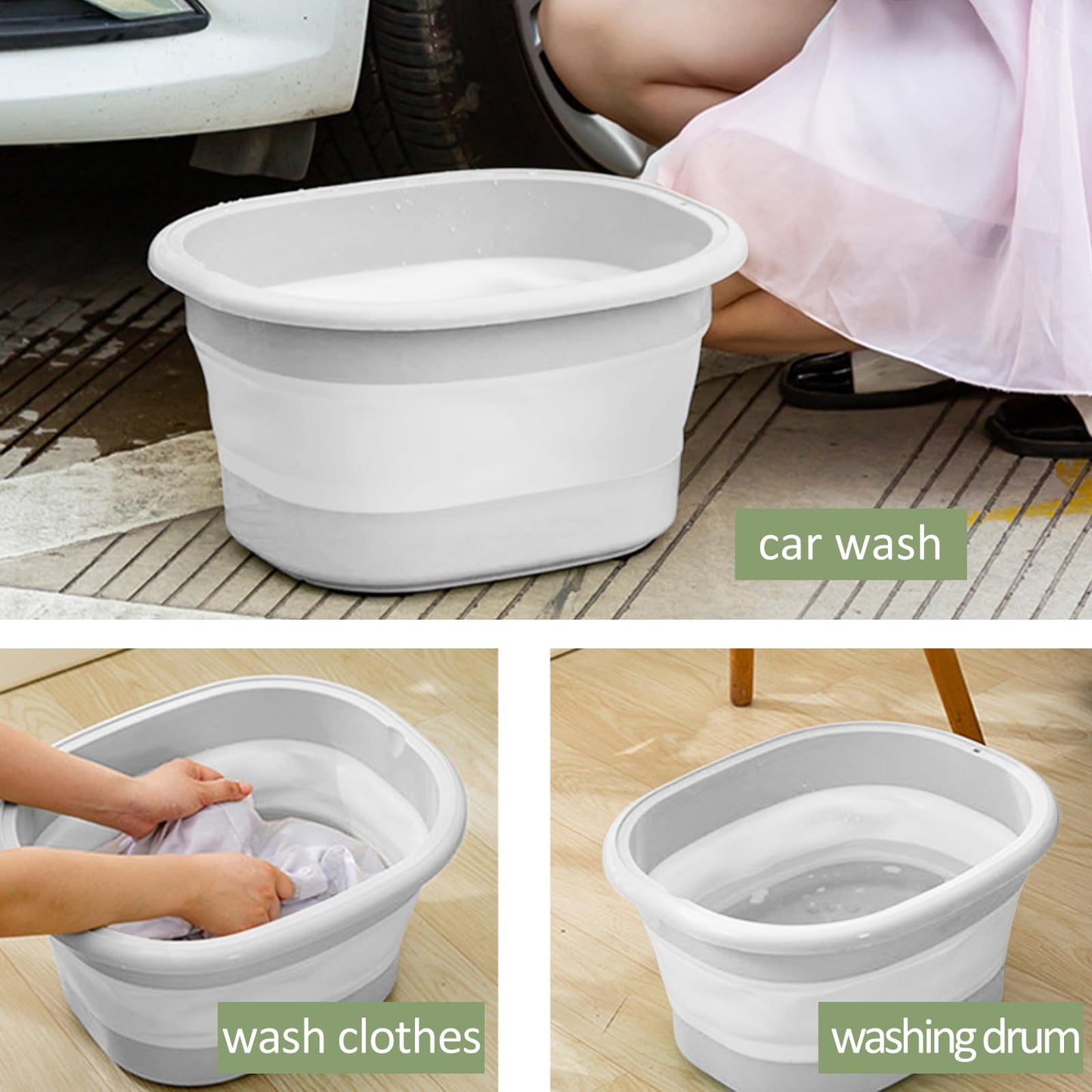 Foldable Home Foot Bath Bucket Massage Foot Wash Leisure