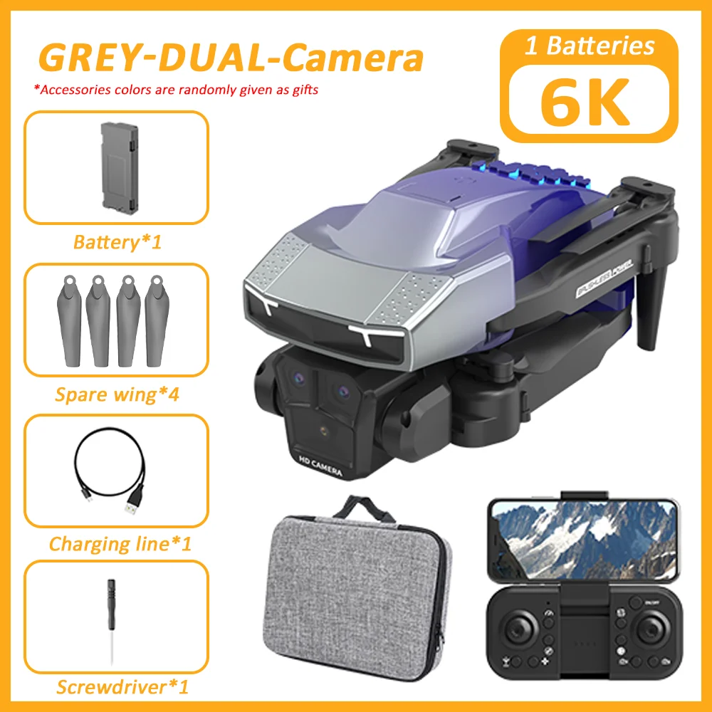 New H3 Drone 8K Professional Triple Camera 4K ESC WIFI FPV