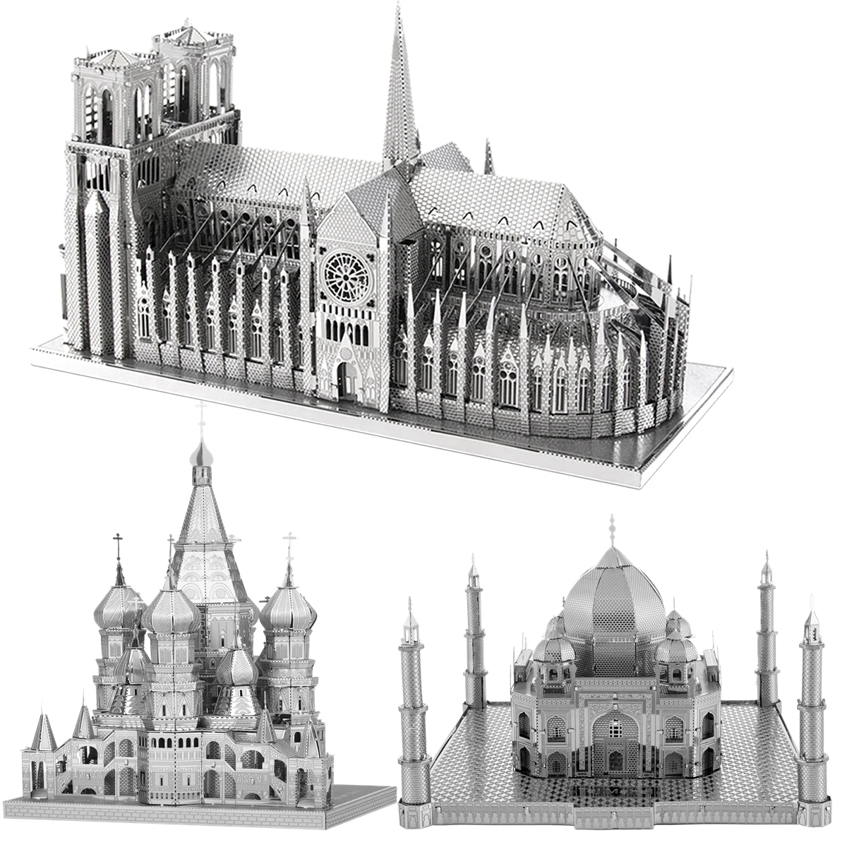 3D Metal Puzzle model kits DIY Laser Cut Puzzles Jigsaw Toy