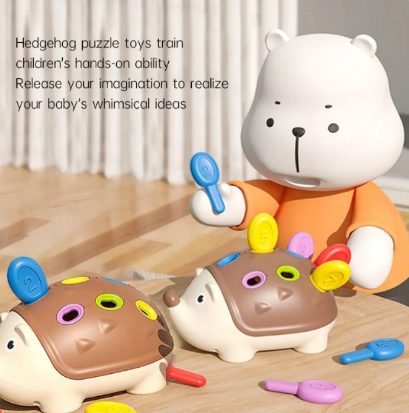 Hedgehog Montessori Baby Toys Hand-eye Coordination Fine Motor