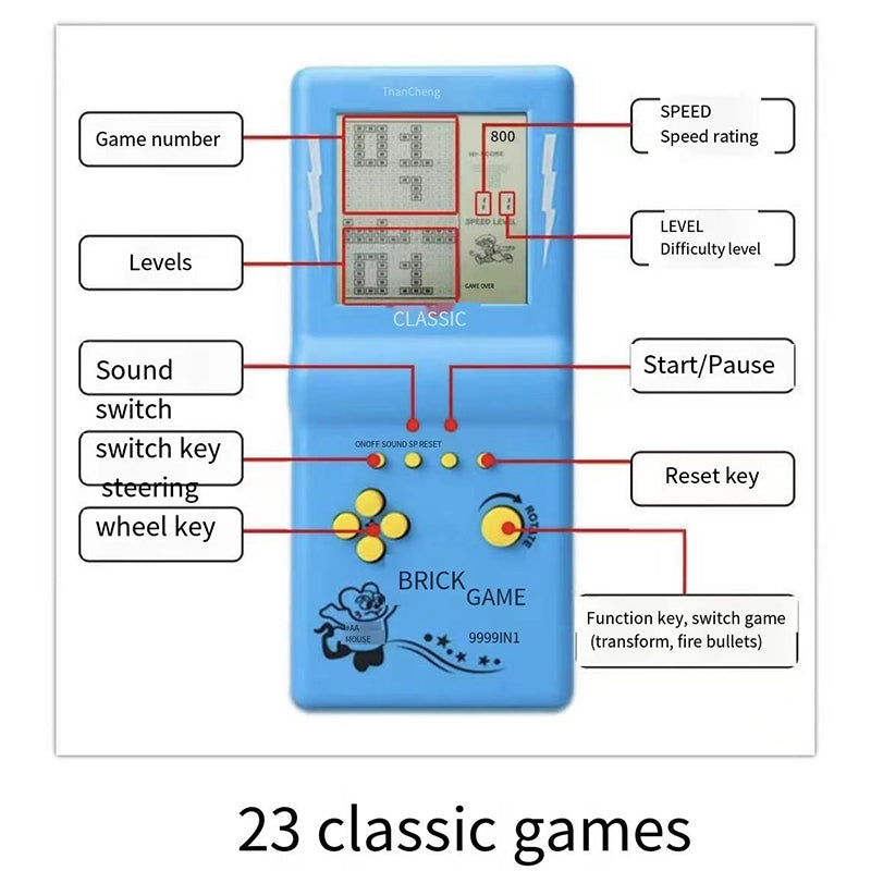 Mini Handheld Game Console Built-in 23 Games