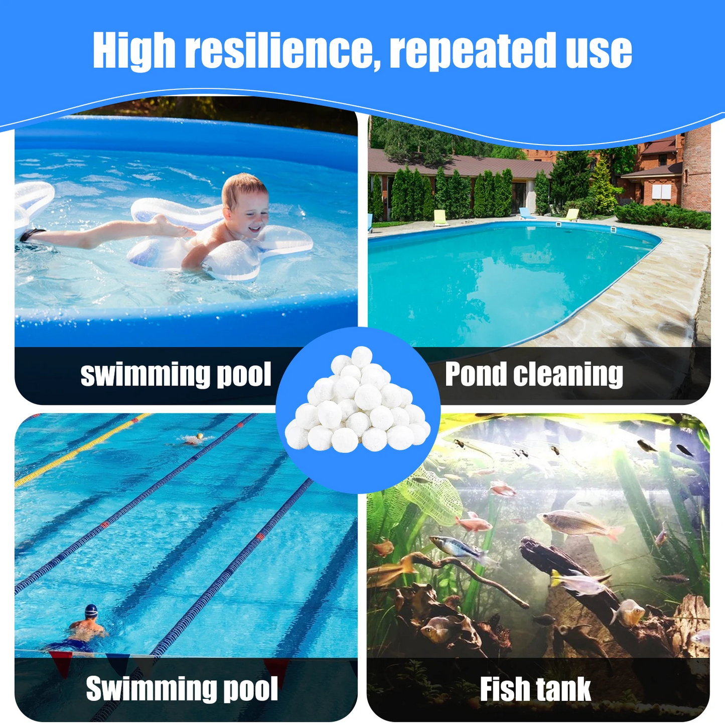 700g Swimming Pool Filter Balls