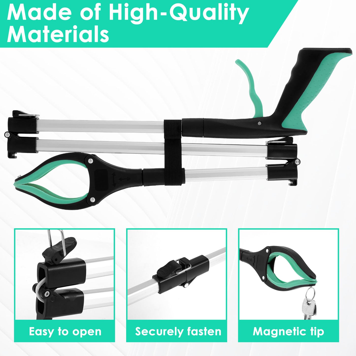 Foldable Gripper Extender Garbage Picker Gripper with 360 °