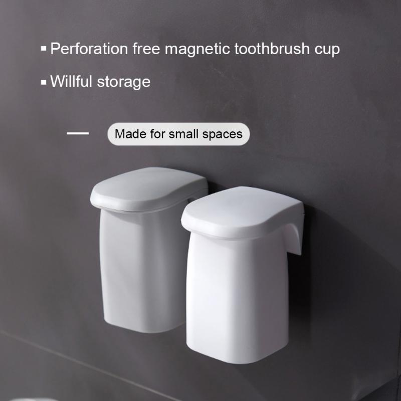 Magnetic Suction Mouthwash Cup Wall Mounted