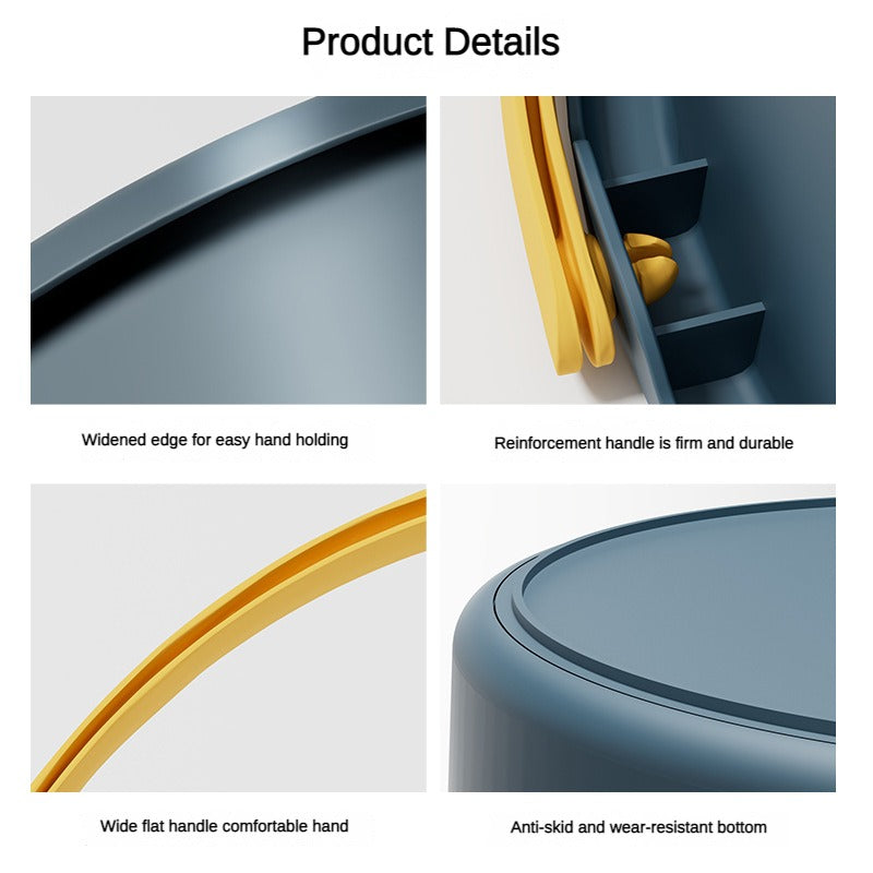 Folding Portable Bucket with Cover