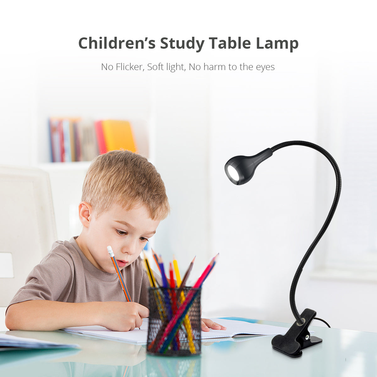 USB LED Reading Book Light Table Lamp