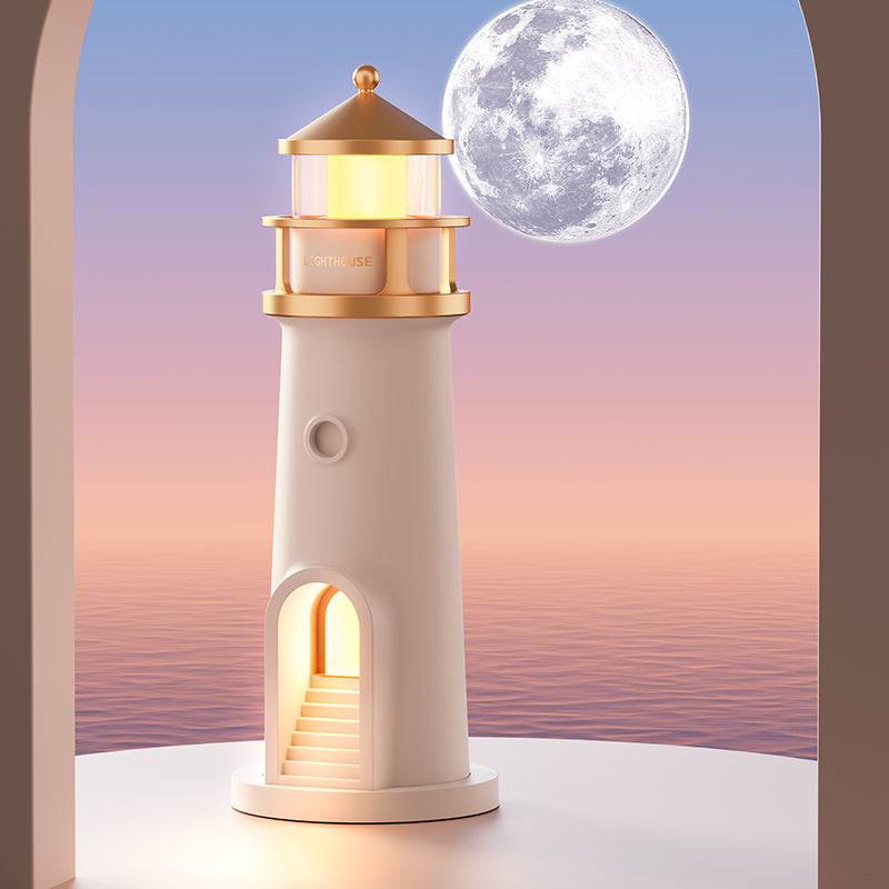 Floating Moon Lamp Projection Lighthouse