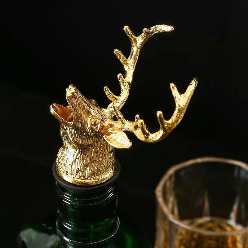 Zinc Alloy Deer Head Wine Pourer