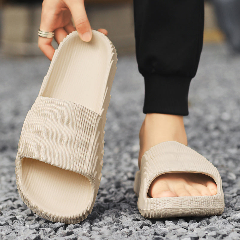 Soft Home Slippers Couple Summer Indoor Skid