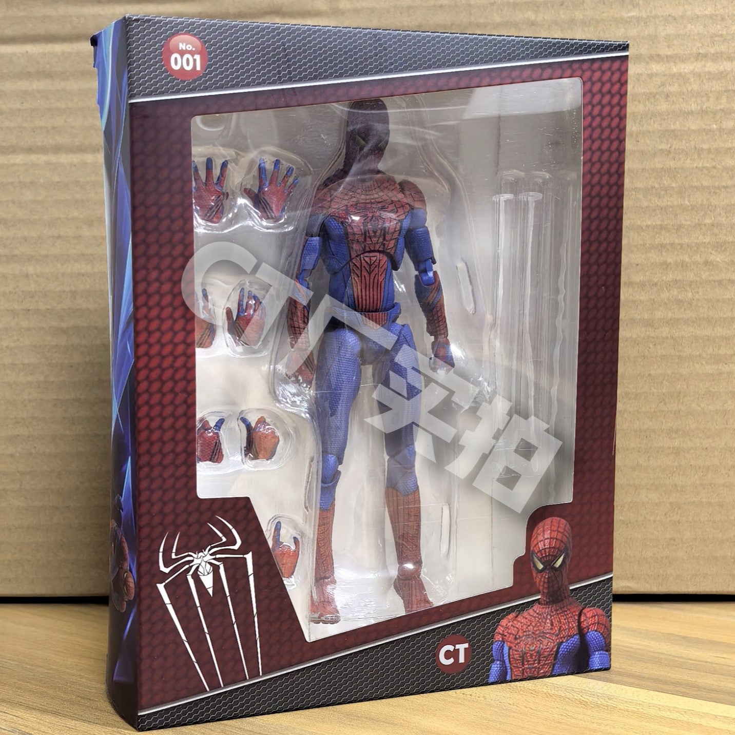 Spiderman Mafex 001 Peter Parker Andrew Garfield Figure
