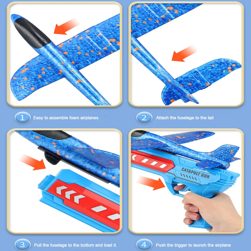 Airplane Launcher Toys Outdoor Plane Flying Toys
