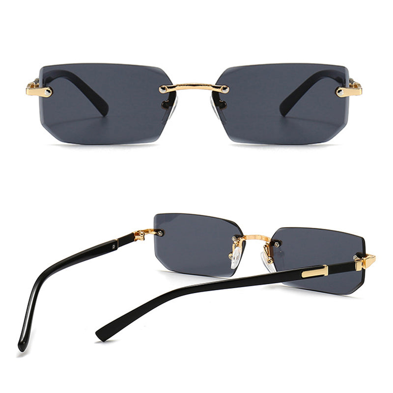 Fashion Rimless Sunglasses Men Women
