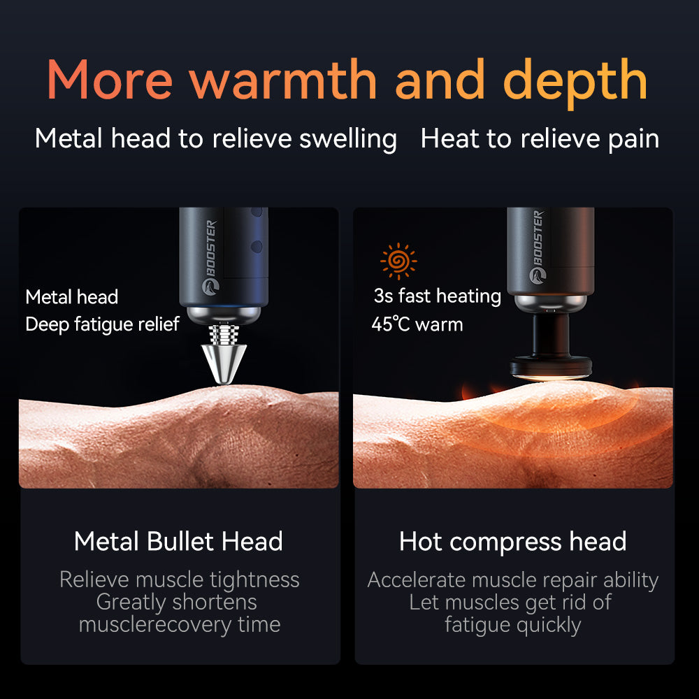 Booster Massage Gun Electric Neck Massager 7.4V Smart Hit