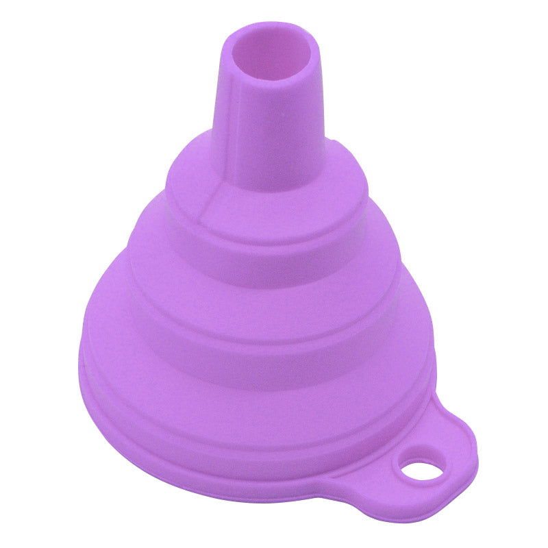 mini Foldable Funnel Silicone Collapsible Portable Funnels for Fuel Hopper