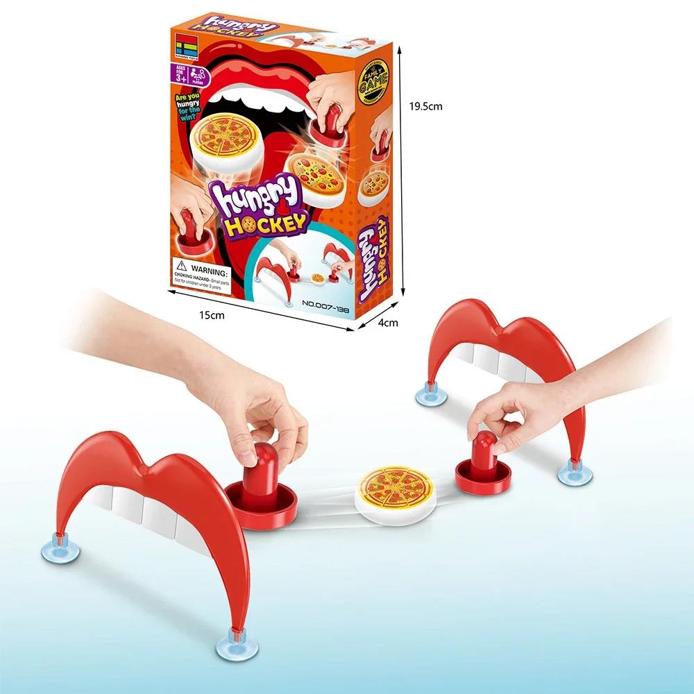 Desktop Pizza Ice Hockey Toy board Game