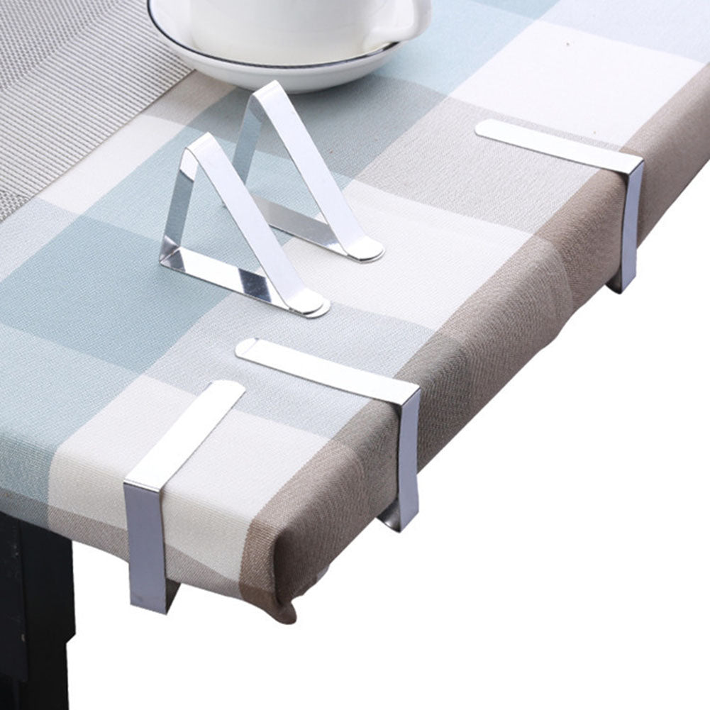 8 Pcs Stainless-Steel Table Cloth Clip Wedding Picnic Table