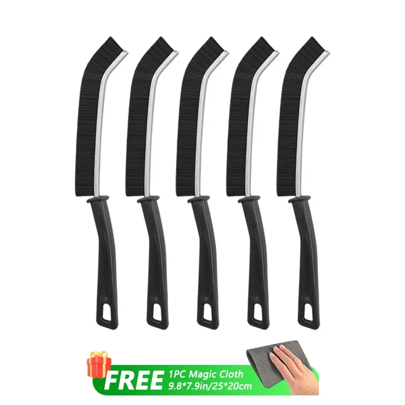 Hard Bristle Crevice Cleaning Brush for Fine Seam Corners