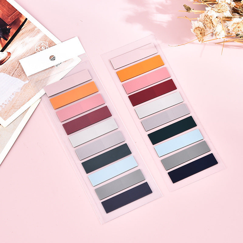 200PCS Morandi index color small size self-adhesive label