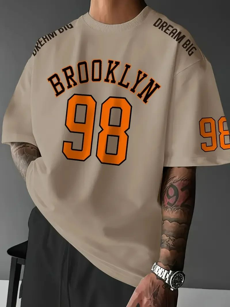 T-shirt Unisex Casual Daily Wear Summer Men's Racing T-shirt