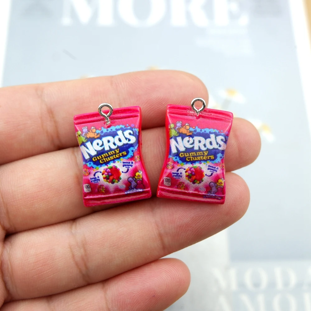Resin Snacks Charms for Jewelry Making Diy Earring Bracelet Pendant Accessories