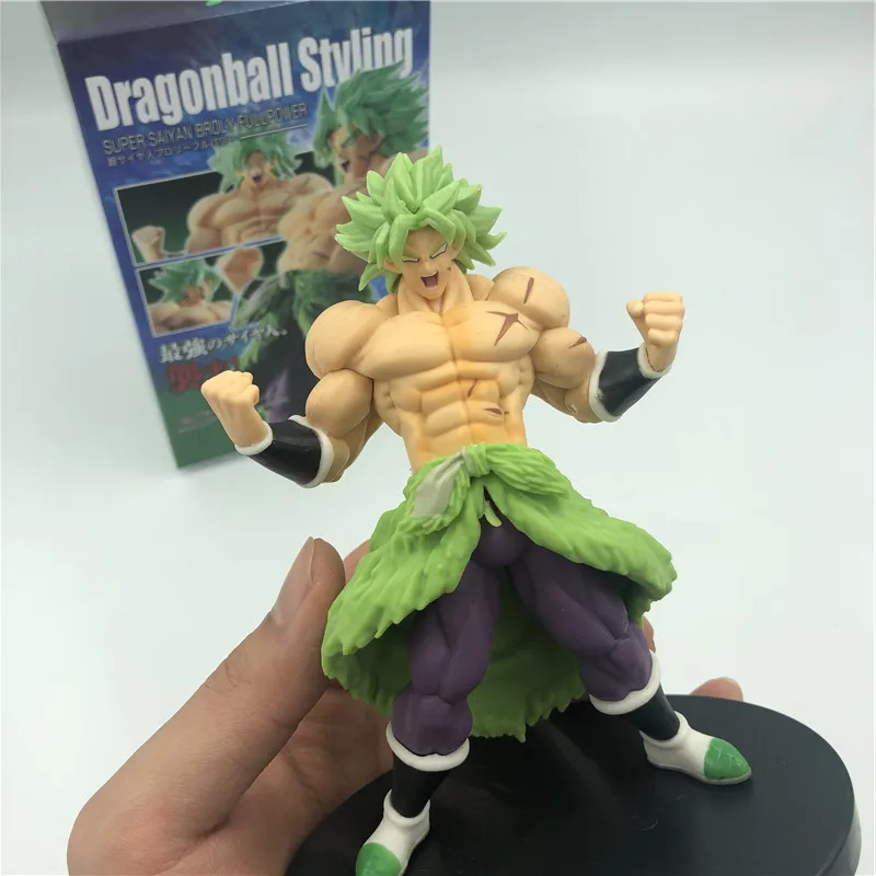 Anime Dragon Ball Z Broly Super Saiyan Figure Broli Green Hair